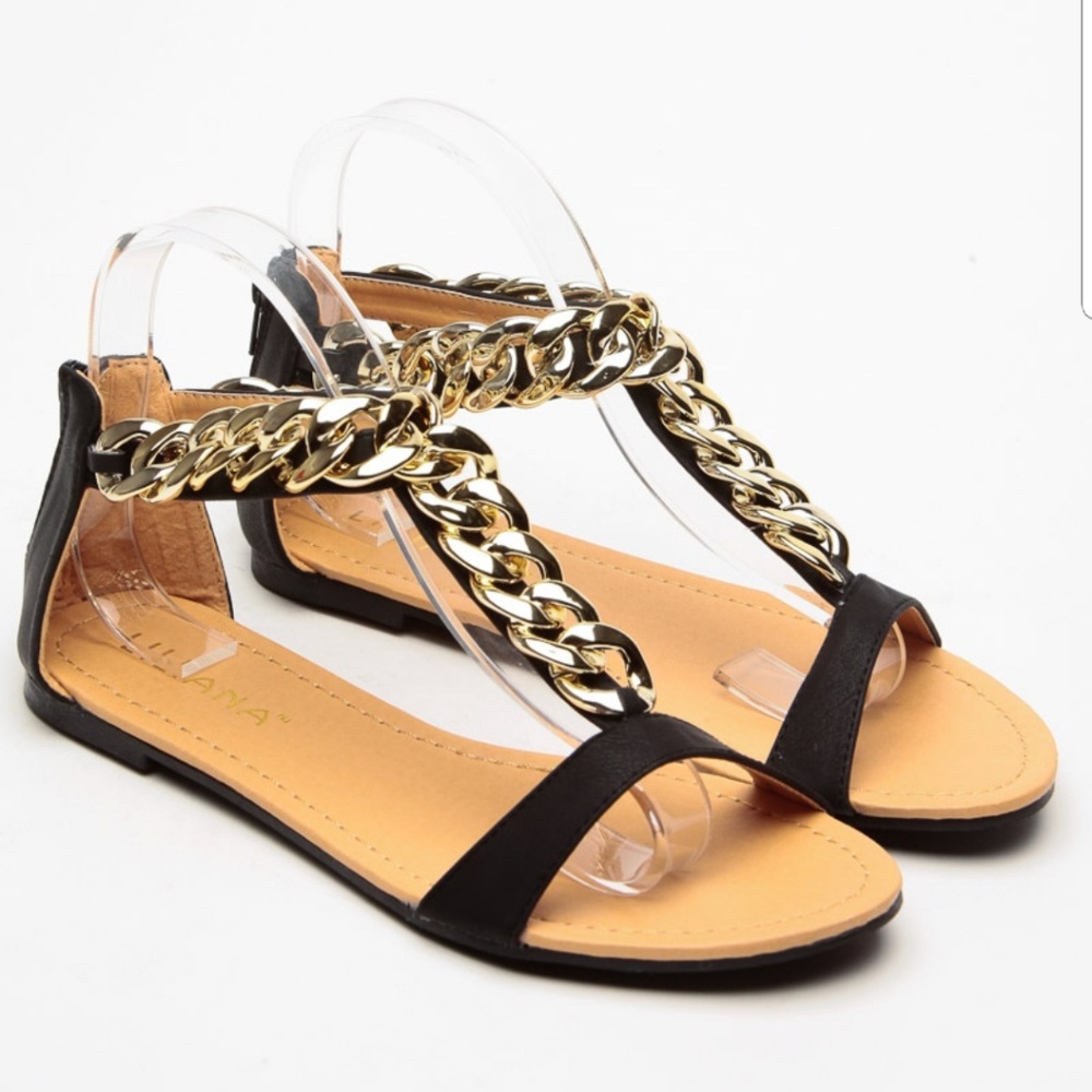 Liliana shoes Gold chain sandals